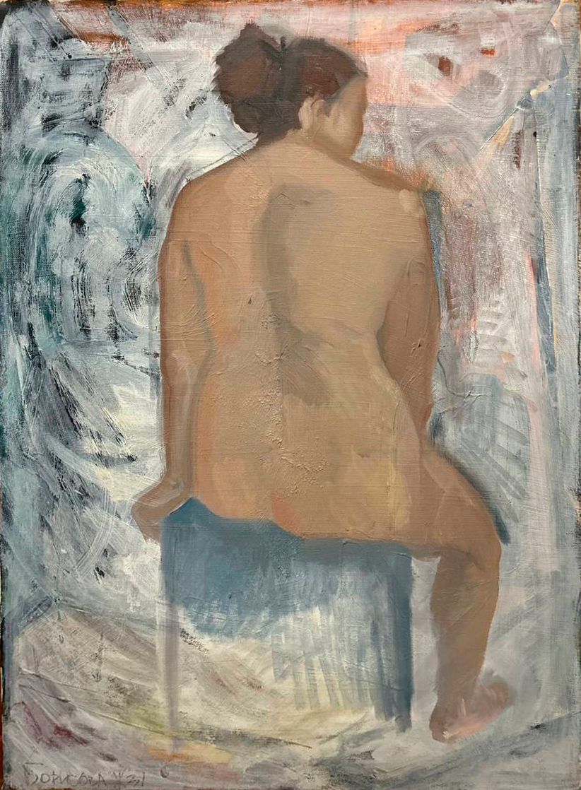 Nudo seduto #3